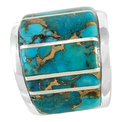 Matrix Turquoise Ring Sterling Silver R2432-C84