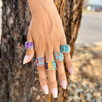 Turquoise Ring Sterling Silver R2432-C05