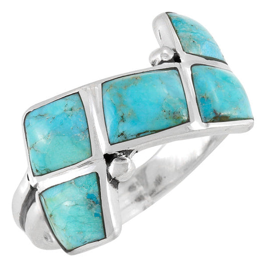 Turquoise Ring Sterling Silver R2567-C75