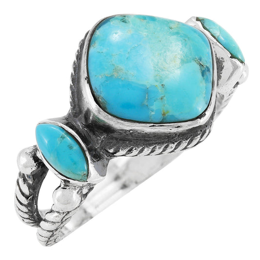 Turquoise Ring Sterling Silver R2650-C75