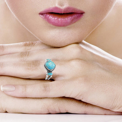 Turquoise Ring Sterling Silver R2650-C75